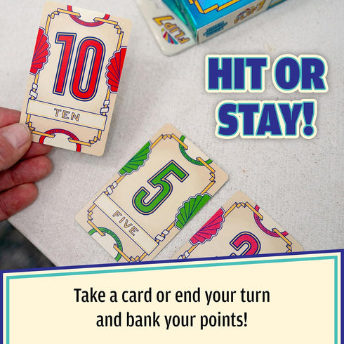 7, 3+ 8 20 USAOPOLY Flip The Ultimate Blend of Press Your Luck & Strategy, Fast-Paced Addictive Card Game,Quick