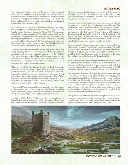 Troll Lord Games: After Winter Dark: Codex of Aihrde - Hardcover RPG Book