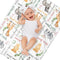 Novusopt Personalized Baby Blanket Safari with Name Custom Monogrammed Animal Receiving Blanket for
