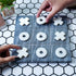 Crocon Tic Tac Toe Game - Table Games, Family House Game, Indoor Party Game, Large Grey Board