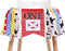 WAOUH Farm High Chair Banner - 1st Birthday Party Theme Decoration, Fabric