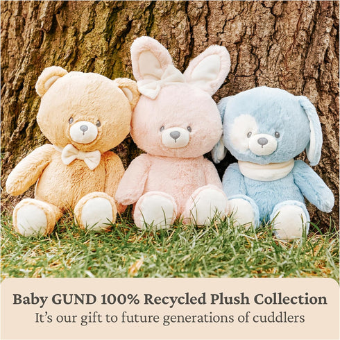 13 GUND Baby Sustainable Teddy Bear Plush, Stuffed Animal Made from Recycled Materials, Gift for Babies and Newborns