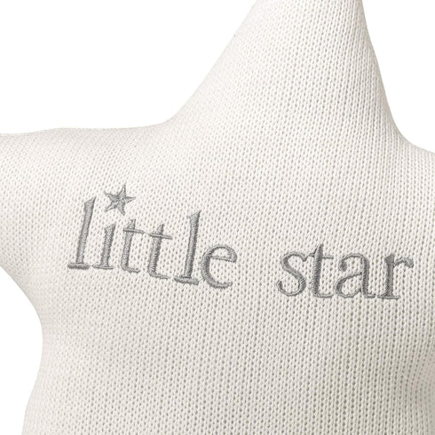 Set Lillian Rose White Star and Gray Moon Nursery Pillow