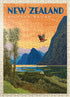 MyPuzzle New Zealand: Vintage Poster - Premium 500 Piece Jigsaw Puzzle for Adults, Milford Sound