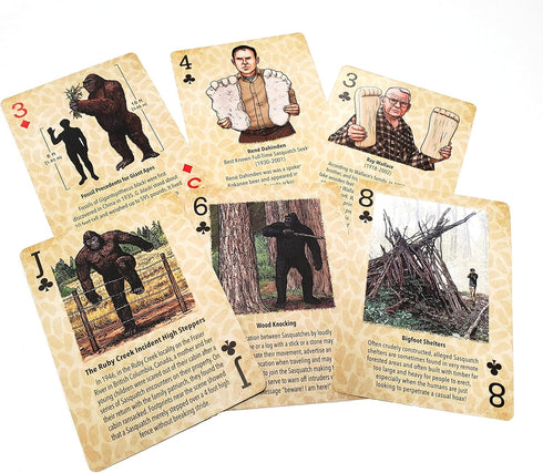 52 Paradise Cay Publications, Inc. Squatch METALWORKS Bigfoot Playing Cards - Standard Card Deck - Unique and Fun