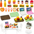 30 Pcs Miniature Food Drinks, Laptop Computer & Books Toys for Dollhouse Miniature Furniture Accessories