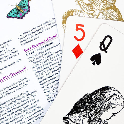 Professor PUZZLE The Queen’s Guard Giant Playing Cards - Alice in Wonderland Jumbo Cards for All Games