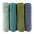 SwaddleDesigns Cotton Muslin Swaddle Blankets for Baby Boy & Baby Girl, Set