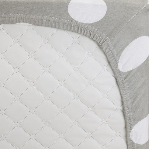 2 Pack Set 100% EVERYDAY KIDS Baby Cradle Sheets - Fitted for Baby Girl; Cotton Jersey Knit, Breathable and Soft Cradle