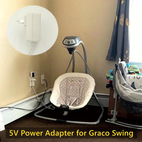 5V Charger for Graco Simple Sway Swing, Power Cord Replacement for Baby Swing Models