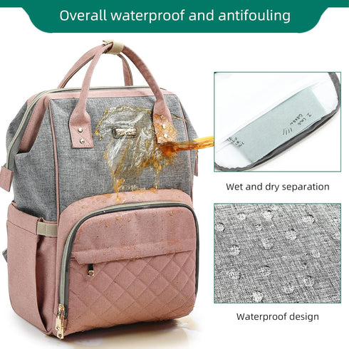 GAIVP Backpack, Backpack Diaper Bag Diaper Bags for Baby Girls Boys, Baby Bags for Moms Dads, Nappy Changing Bag