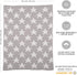 Living Textiles Grey Stars Chenille Soft Baby Blanket, Reversible Premium Cozy Fabric for Infant, Toddler, Newborn,