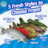 14") (14.25" Real Planet Fishing Stuffed Animal - Sockeye Salmon Trout Bass Plush Stuffed Toy for Kids, Fishing Gifts