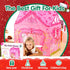 Kids Tent - Princess Castle Pink Tent for Kids - Indoor Playhouse for Kids Outdoor - Big Enough for 2-3 Little Kids