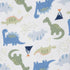 100% Pack 5 Gerber Boys Newborn Infant Baby Toddler Nursery Cotton Flannel Receiving Swaddle Blanket, Dinosaur Blue