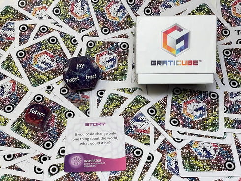 Gratitude Card Game with Time & Space Dice - Unlock Deeper Connection Today