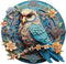 KAAYEE Wooden Jigsaw Puzzles - Unique Shape Advanced Wise Owl Puzzle for Adults, Family Puzzles