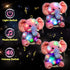 11'' Hopearl Colorful LED Musical Stuffed Elephant Light up Singing Plush Elephish Adjustable Volume Lullaby Animated