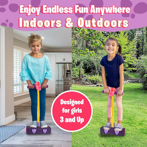 Triceratops Foam Pogo Stick, Coolest Jumper Toy for Kids Ages 3-7, Dinosaur Themed Fun for Boys and Girls