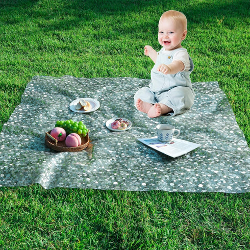 Plastic Splat Mat for Baby, Easy Cleaning Vinyl Floor Mat for Eating Messes, Waterproof High Chair Floor Protector