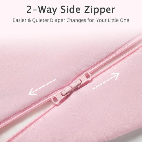 HEDSYOUHH 6-18 1.0 2-Way Sleep Sack for Months Baby, TOG for Spring and Autumn, Wearable Blanket, Bamboo Rayon, Zipper