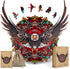 ESTROSO 500 20.9x16.4 Inches Wooden Puzzles for Adults - Bald Eagle Mandala Piece Wooden Jigsaw Puzzle - - Giftable