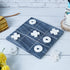 Crocon Tic Tac Toe Game - Table Games, Family House Game, Indoor Party Game, Large Grey Board