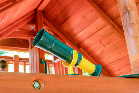 Jack and June Signature Green and Yellow Telescope Playset Attachment with 360 Degree Spin