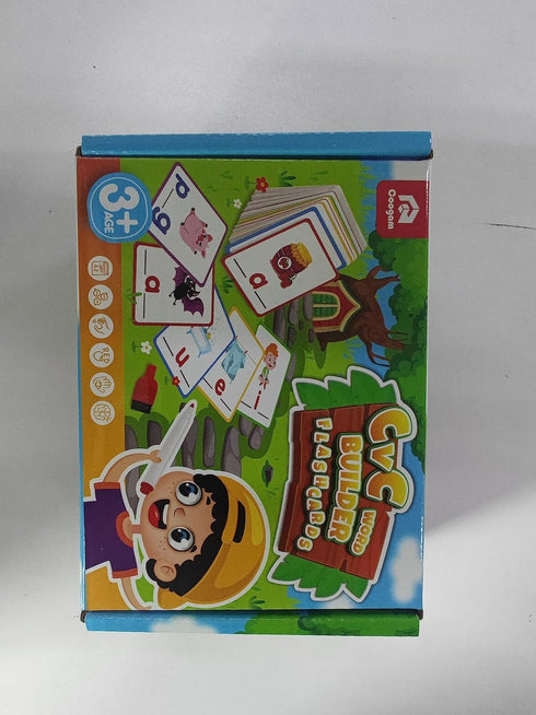 Coogam CVC Sight Words Flashcards, Short Vowel Spelling Game, Montessori Educational Writing Reading Toy Gift