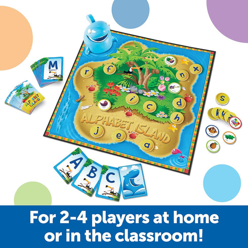 Learning Resources Alphabet Island - Letter & Sounds Game for Kids Ages 4+, Language Development Toy, ABC Board Games