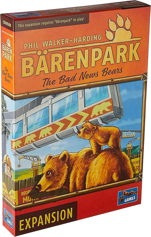 Barenpark Bad News Bears Board Game Expansion - Fun Zoo Animal Themed Strategy Game for 2-4 Players