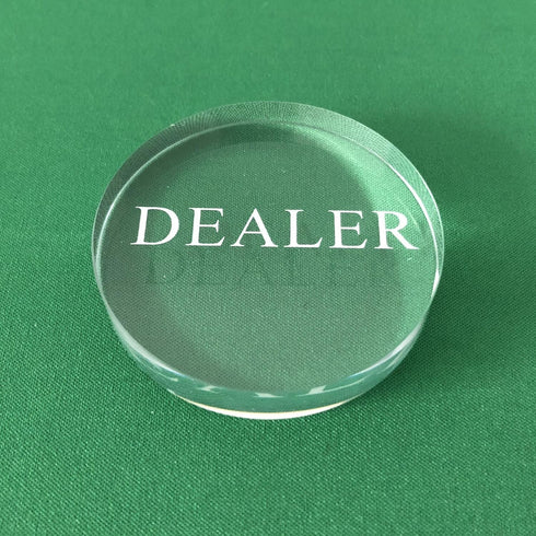 Yuanhe Transparent Poker Dealer Button - Crystal Casino Dealer for Poker Games
