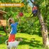 2 in 1 Basketball Hoop and Dart Board - 14" for Kids, Sports & Outdoor Play, Birthday Gift Toys for Ages 3-10, Party