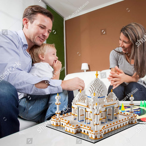 Micro Mini Blocks Architecture Taj Mahal Building Set, Landmarks Collection Model Kits for Adults and Kids 14+