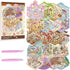 Krttwwx 20 Sets DIY 3D Sticker Scene Collection Book for Kids Adults Cute