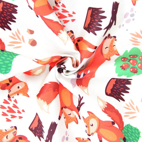 wegreeco Reusable Wet Dry Cloth Diaper Bag - Orange Fox Design