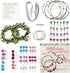 Hapinest Make Your Own Flower Crowns and Bracelets Craft Kit for Girls, Gifts Ages 6-10 Years Old and Up