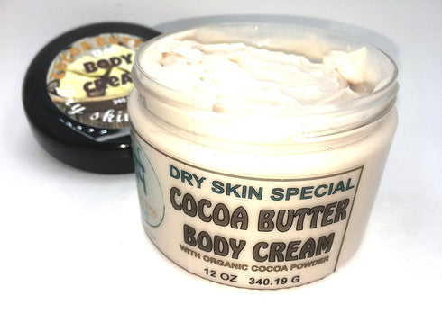 Dharma Suds 12 oz Cocoa butter moisturizer body cream dry skin special with organic cocoa powder