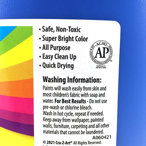 Cra-Z-Art Kids Washable Tempera Poster Paint Non-Toxic Art Supplies - Blue - 1 Gallon for Creative Projects