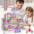 OCTERIC ,13 2 3 4 5 6 7 8 9 10 Doll House for Girls Rooms Doll House with Dolls, Lights, Puppies ,Furnitures