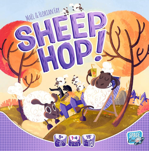 Space Cow Sheep Hop Board Game | Cooperative Strategy Game | Fun Family Game for Kids and Adults | Ages 5+ | 1-4 Players | Average Playtime 15 Minutes | Made by Space Cow