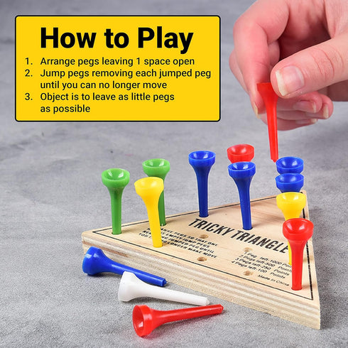 U.S. Toy Tricky Triangle Game - Assorted Travel Games, MU845