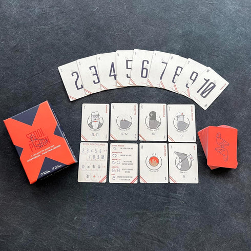 Stool Pigeon Quick Tactical Mafia Card Game, Fun for All Ages 8+, 2-6 Players, Easy to Teach