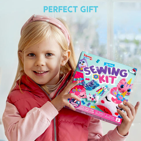 7 6+, Klever Kits Sewing Projects- My First Kids Sewing Kit- Easy DIY Arts and Crafts for Girls, Craft Kits, Birthday