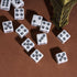 10 Piece D6 Dice Set: 16mm Six Sides Game Dice Set for MTG, Dungeons and Dragons, Black Cat's Paw