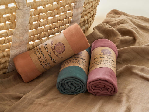 4 Pack 47 47 inches Meracorallo Muslin Swaddle Blanket, Neutral Swaddle Blankets, Silky Soft Receiving Blanket, Soild