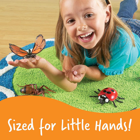 3+ Learning Resources Jumbo Insects - Animal Toys for Kids, Toddler Preschool Science, Fine Motor Skills, Gifts
