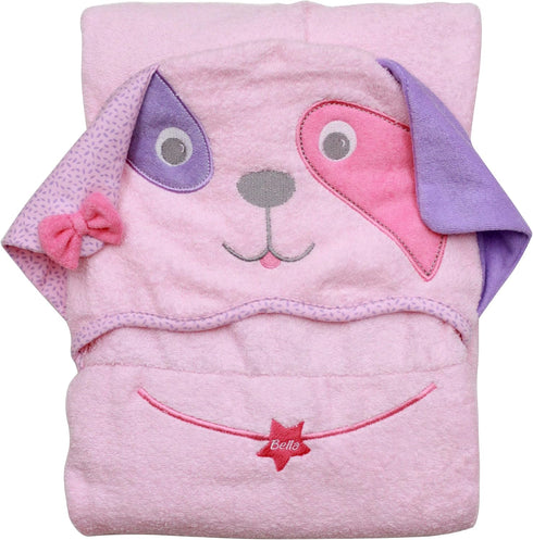 Frenchie Mini Couture Pink Dog - Hooded Towel 100% Cotton One of a Kind Extra