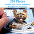 Think2Master Pooping Dogs 250 Pieces Jigsaw Puzzle - Heartwarming Puppies, Perfect Bathroom Decoration