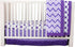 Ruffled Bottom Dots Crib Skirt - Purple by Bacati